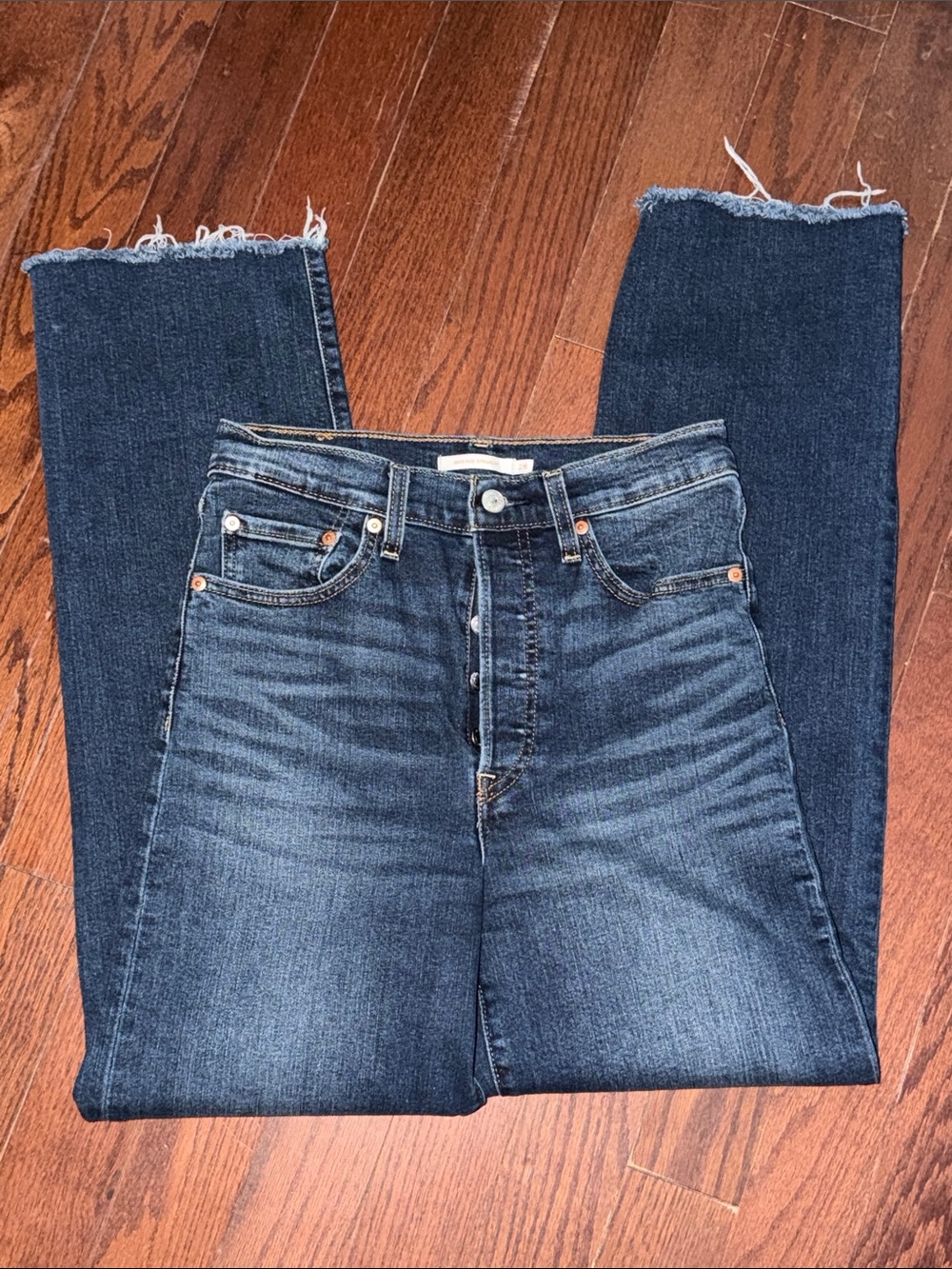 Levi’s Dark Blue Ribcage Straight Women’s Jeans 28x32